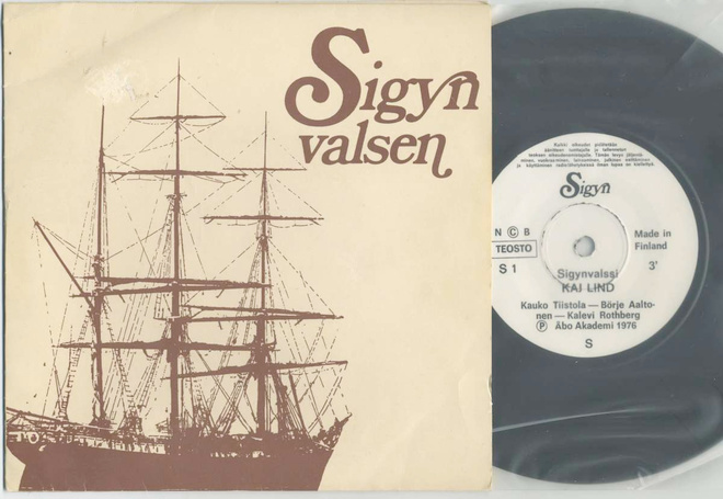 KAI LIND Sigynvalssi / Sigynvalsen 1976 7” single, kuvakansi