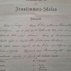 Savonlinna Nyslot todistus v-1886 Fruntimmers-skolan - pikkukuva 2