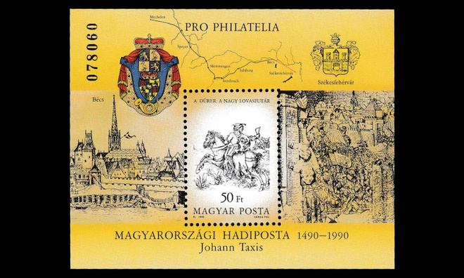 Unkari 4118BL213 ** Pro Philatelia (1990)
