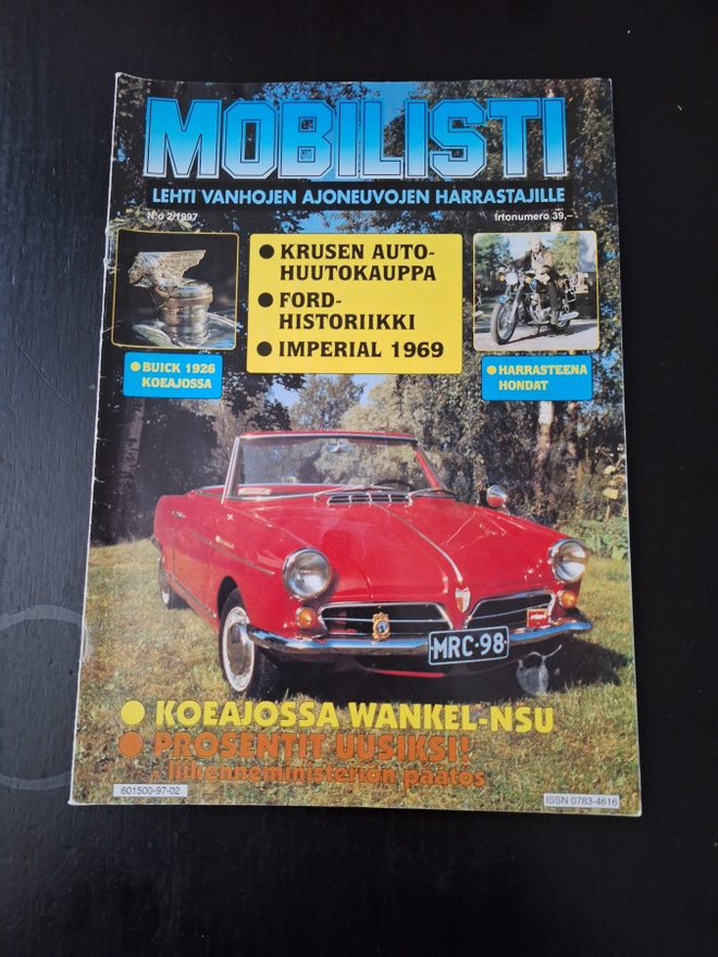 MOBILISTI Lehti 2 / 1997 ( Buick 1926 ym. )