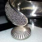 Vintage desing hopea rannerengas W 925 - pikkukuva 4