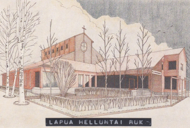 KIRKKOKORTTI - LAPUA - HELLUNTAISEURAKUNNAN RUKOUSHUONE