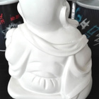 ILOINEN VALKOINEN BUDDHA KORISTE-ESINE - pikkukuva 3