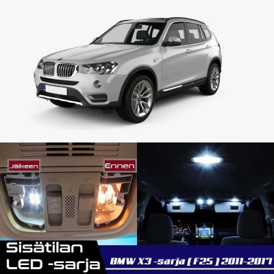 BMW X3 (F25) Sisätilan LED-sarja 22-osainen