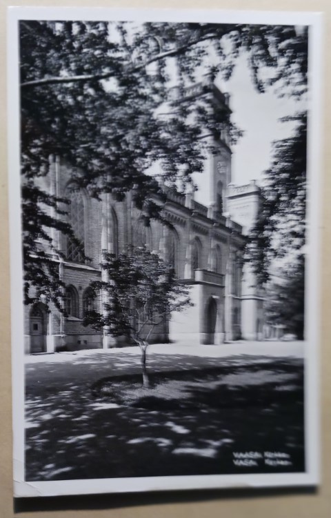 Vaasa, Kirkko, vanha mv valokuvapk, p. 1957