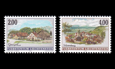 Liechtenstein 1177-8 ** Kylänäkymiä (1998)