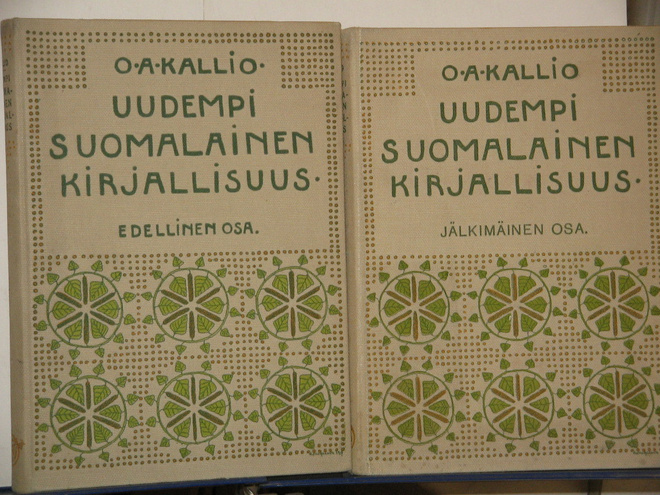 O.A. Kallio : UUDEMPI SUOMALAINEN KIRJALLISUUS 1 - 2