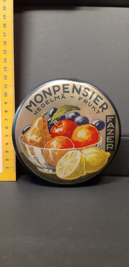 Fazer Montpensier Hedelmä - Frukt vintage karkkirasia