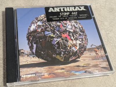 Anthrax - Stomp 442 (CD) MINT!! + Hyper Sticker