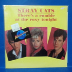 STRAY CATS - THERE'S A RUMBLE AT THE ROXY TONIGHT EX/EX LP - pikkukuva 1