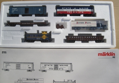 Märklin USA Set II - 5 tavaravaunun setti