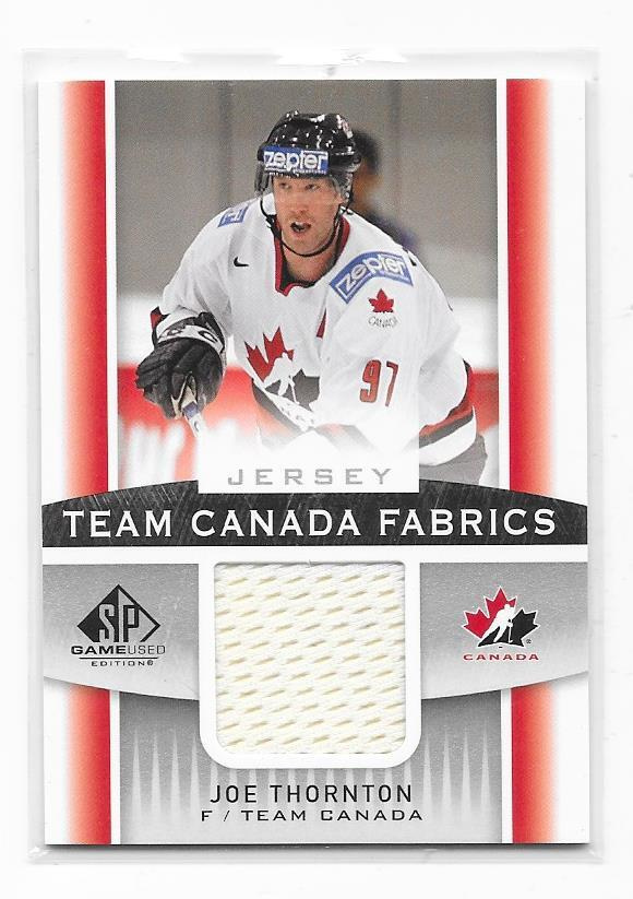 2013-14 SP Game Used Fabrics Canada # Joe Thornton Paita