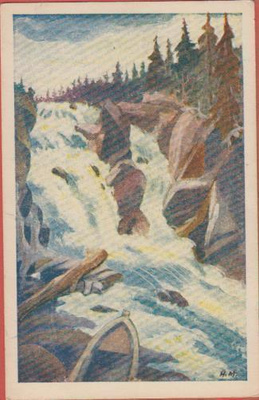 H Manelius Koski maisema