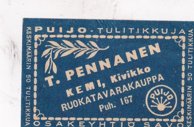 Kemi, Kivikko, T. Pennanen  , Puijo     s25