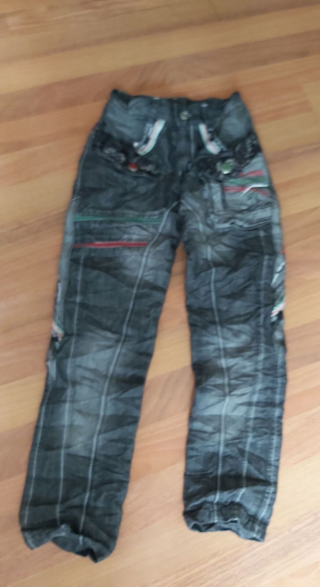 Mustanharmaat farkut koko 128 / 134