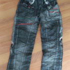 Mustanharmaat farkut koko 128 / 134 - pikkukuva 1