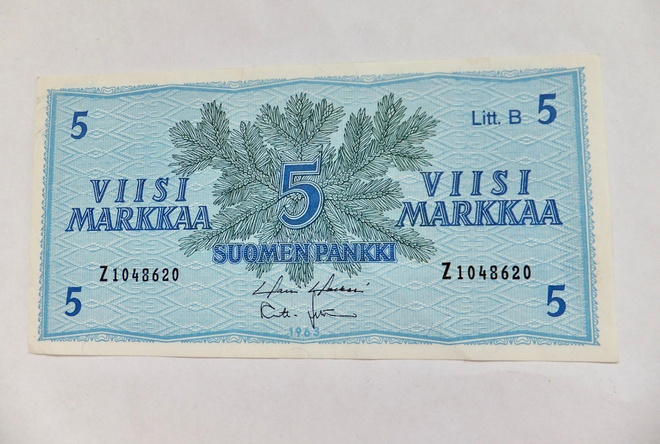 5 mk 1963 Litt B Z-sarja PAKKASILEÄ