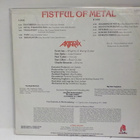 ANTHRAX - FISTFUL OF METAL EX/EX ORIG 1ST UK -84 PRESS LP - pikkukuva 2