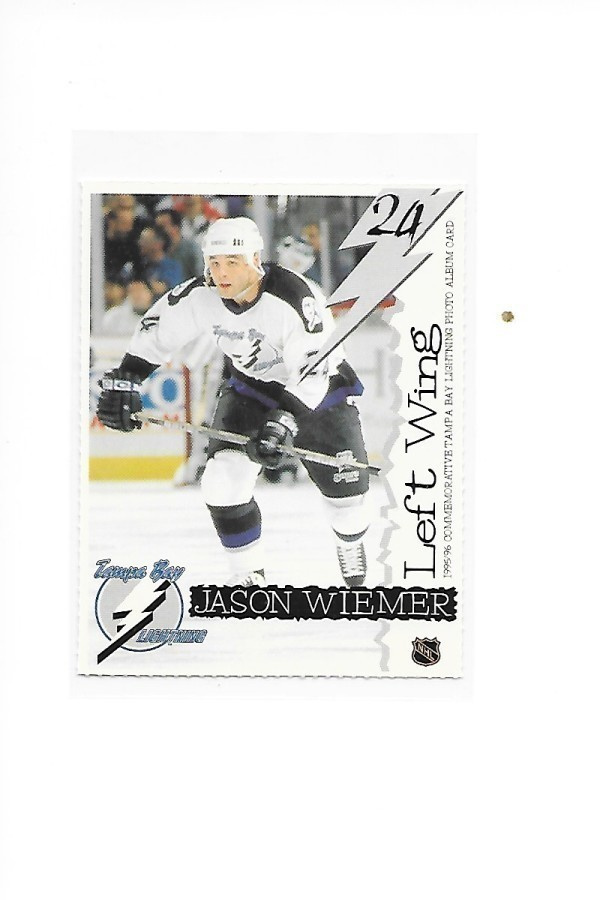 1995-96 Tampa Bay Lightning TeamIssue #24 Jason Wiemer Gooni
