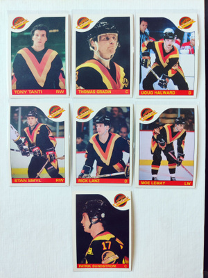 85-86 Opc - Vancouver Canucks 7kpl