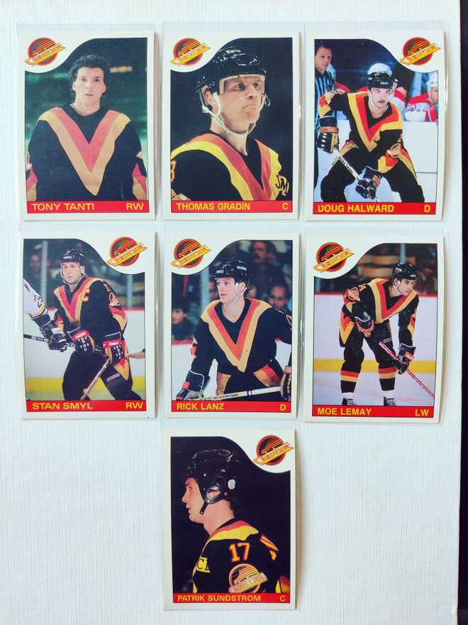 85-86 Opc - Vancouver Canucks 7kpl
