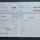Hartola , Loisen henkirahan kuitti , 1913 - pikkukuva 1