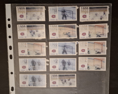 Montreal Canadiens - 100-vuotisjuhlan hologrammipostimerkit