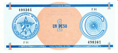 Cuba 1 Peso 1985 P FX6 #156