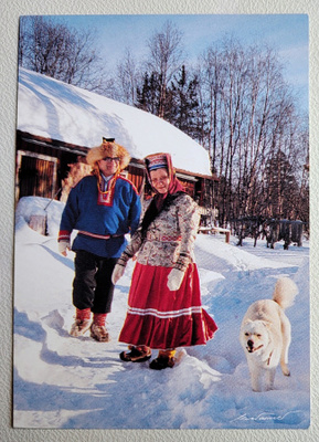 Kaksi postikorttia Sevettijärveltä