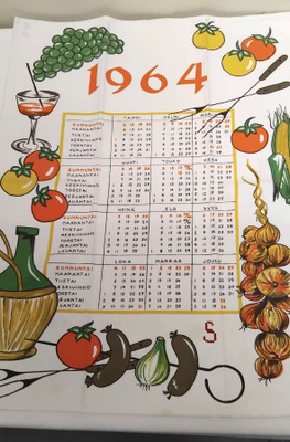 KALENTERIPYYHE 1964