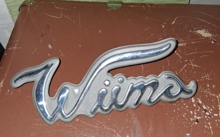 Vanha siipi Wiima peltikyltti Linja- Kuorma- autosta.