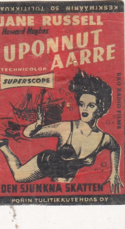 Uponnut aarre, Jane Russell . Elokuva  b372