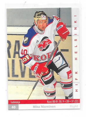 2001-02 CardSet #23 Mika Nieminen  HIFK