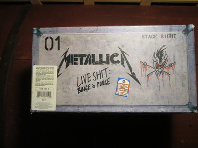 METALLICA:LIVE SHIT BINGE&PURGE BOXI  3CD,3VHS VIDEOO