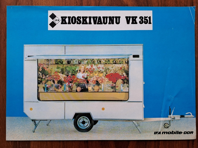 IFA kioskivaunu -esite 80-luvun alusta