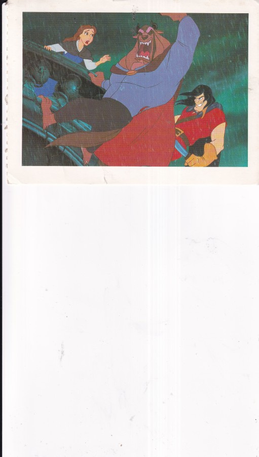 Walt Disney, Kaunotar ja Hirviö ,Gaston iskee miekan   b573