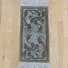 Käsinsolmitut kiinalaiset pienet silkkimatot 62 x 31 cm (2 k - pikkukuva 1