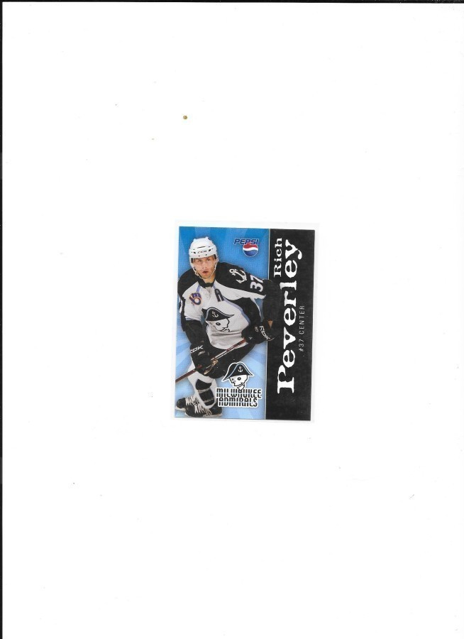 2007-08 Milwaukee Admirals #37 Rich Peverley ex- JYP