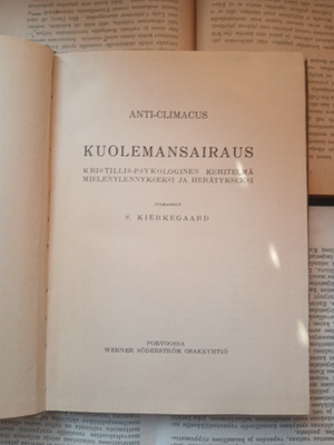 Søren Kierkegaard - Kuolemansairaus (sid.)