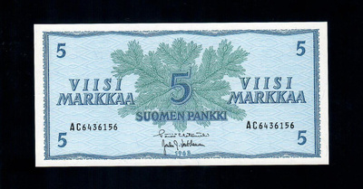 5 mk 1963 AC6436156 HET-Vou pakkasileä