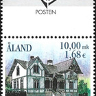 Ål 2000 Arkkitehtuuria 10,00 mk välilöpari logo ** LaPe 180 - pikkukuva 1