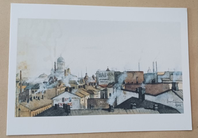 Eero Snellman: Helsingin kattoja 1908, ei p.