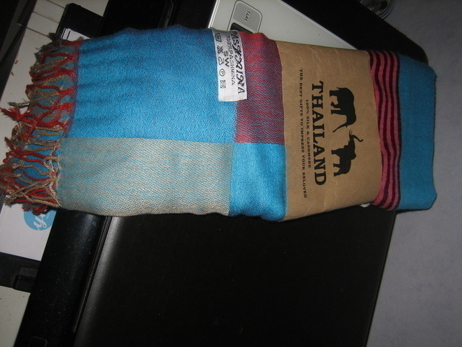 Huivi 100% silkkiä & cashmere