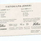 Purkkakuva Hellas TIETOKILPA-Jenkki n:o 25 ELÄIMET - pikkukuva 2