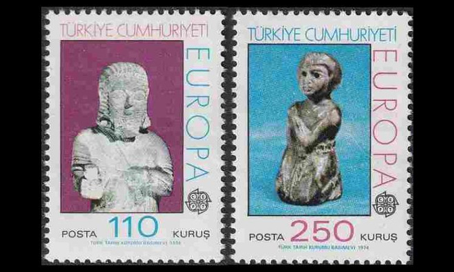 Turkki 2320-1 ** Europa veistoksia (1974)