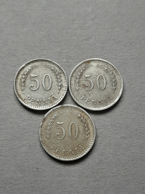 50 penniä 1943-1945