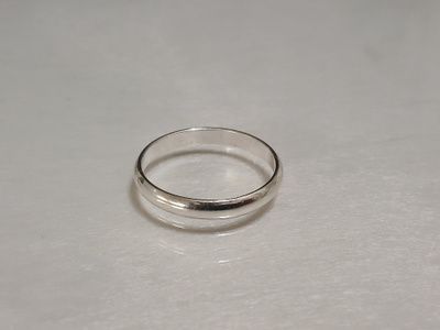 Hopea sileä sormus 925