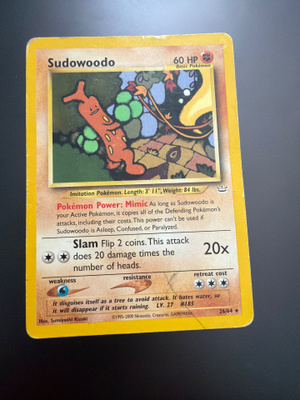 Pokemon kortti Sudowoodo non-holo 26/64