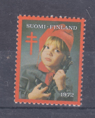 1972 TUB joulumerkki postituoreena.
