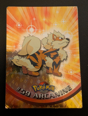 Arcanine raindrop foil Pokemon Topps